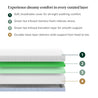 soft, breathable cover for all-night soothing comfort, green tea infused memory foam relieves stress, green tea infused transition layer for smooth support , durable base layer delivers solid support from head to toe