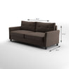 Ricardo Contemporary Sofa Brown