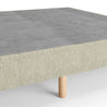 Justina Metal Mattress Foundation 14  Beige