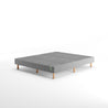 Justina Metal Mattress Foundation 14  Grey