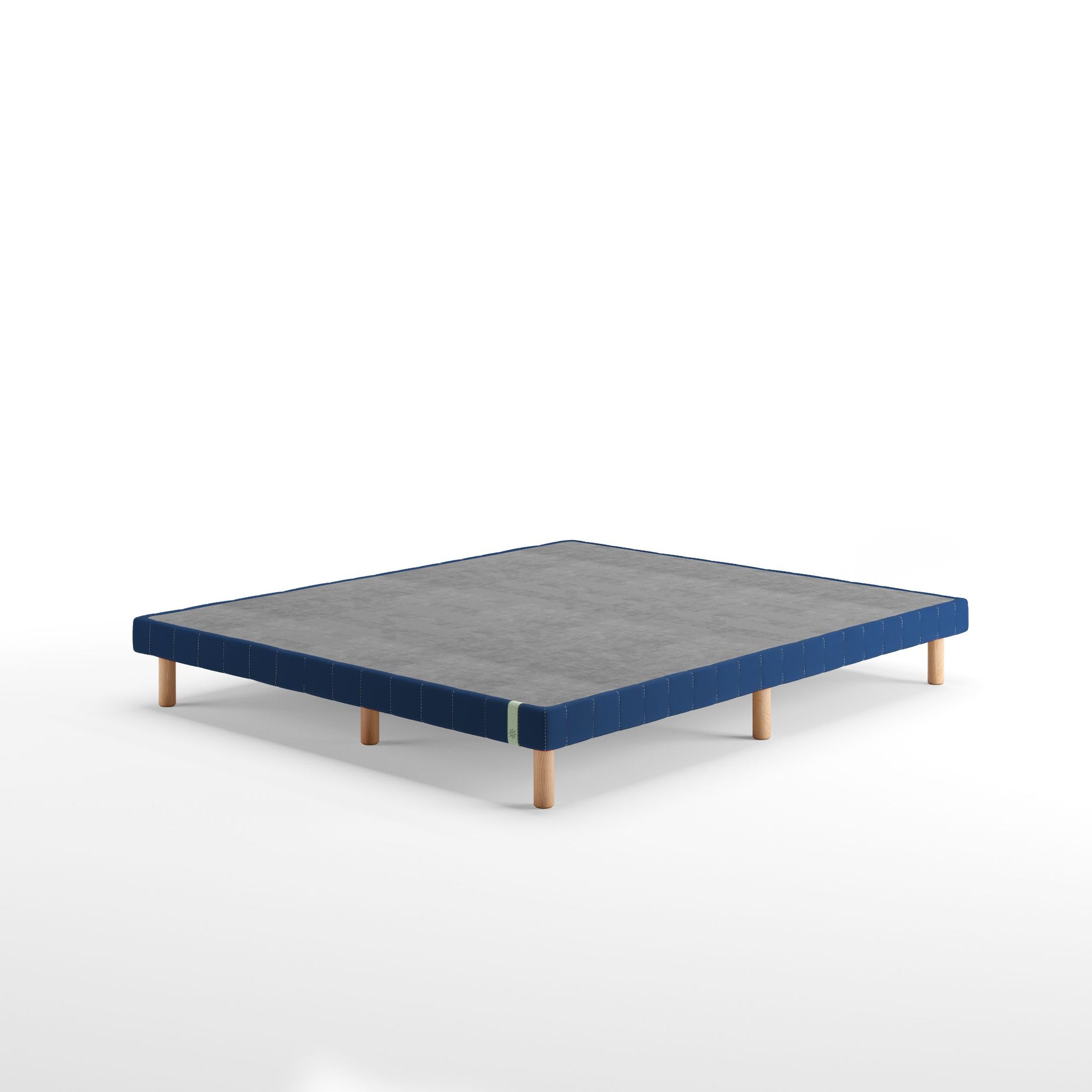 Justina Metal Mattress Foundation 11 Navy Blue