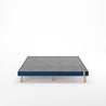 Justina Metal Mattress Foundation 11 Navy Blue