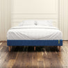 Justina Metal Mattress Foundation 14 Navy Blue