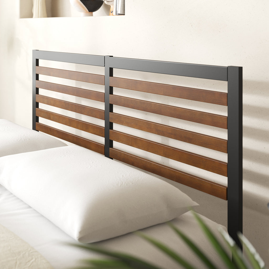 Kai Bamboo and Metal Platform Bed Frame view 2
