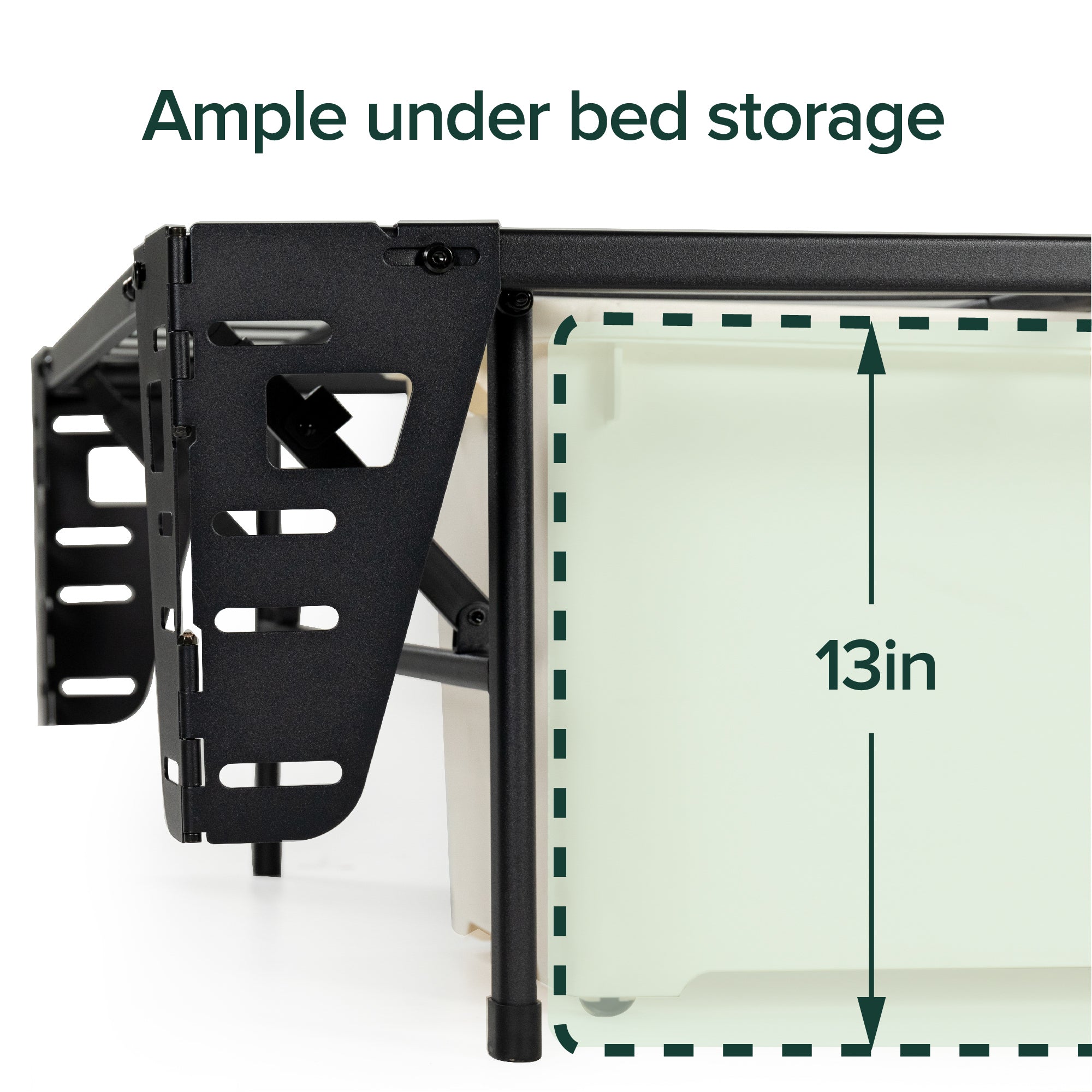 SmartBase Zero Assembly Mattress Foundation with Headboard Brackets and Bed Skirt