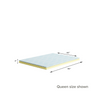 Cooling Air Flow Memory Foam Mattress Topper queen size dimensions