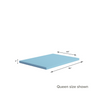 Gel Memory Foam Mattress Topper queen size dimensions