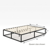 14 inch Joseph Metal Platform Bed Quarter queen size Dimensions